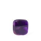 Rounded square Sugilite cabochon with deep purple and softer violet patterning