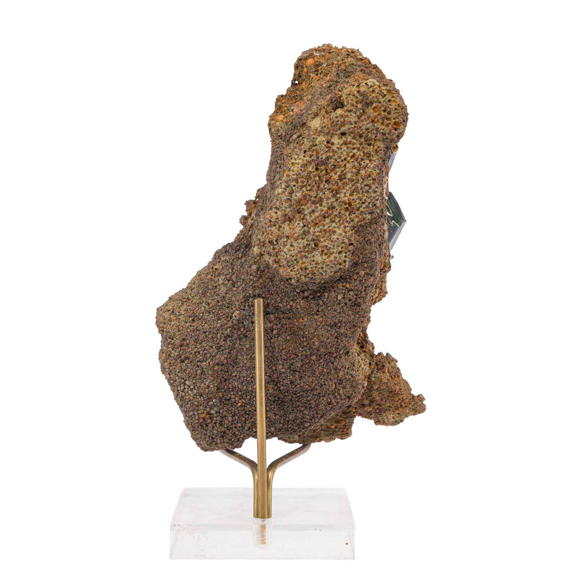 Reverse view of Vivianite mineral specimen