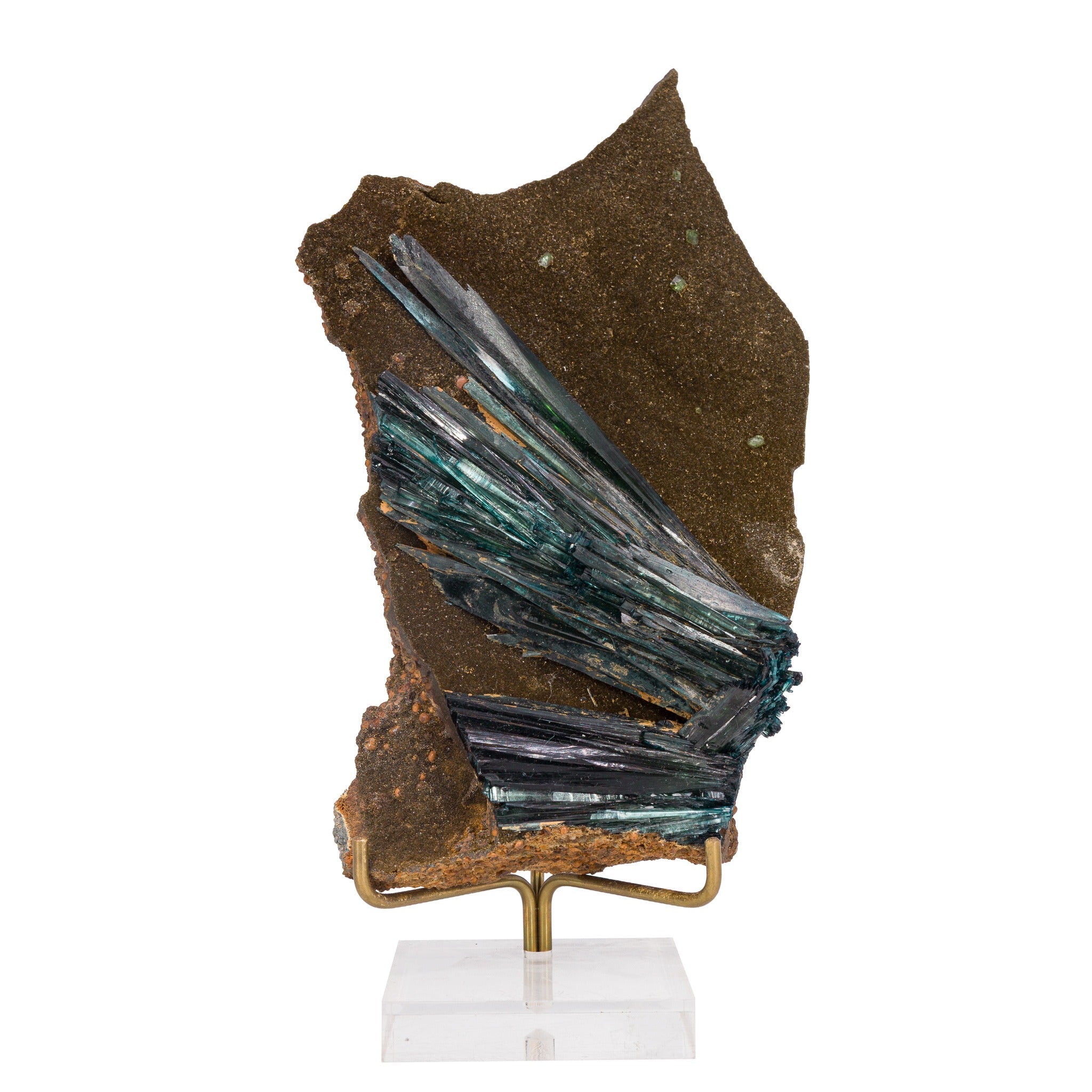 Vivianite with Ludlamite mineral specimen from Brazil