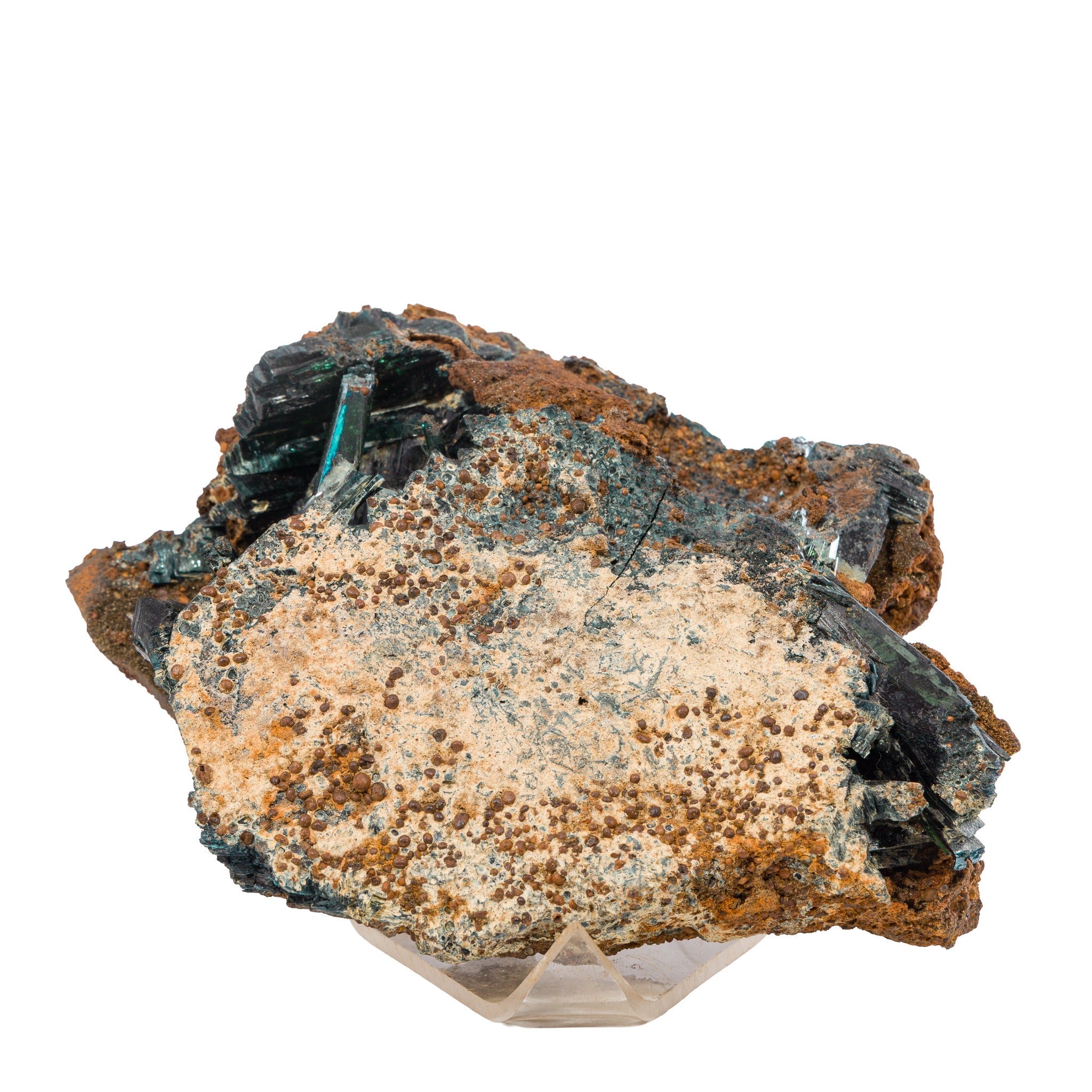 Vivianite mineral specimen on matrix from Brazil