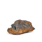 Reverse view of Vivianite and Ludlamite on matrix