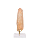 Natural Zambian Citrine point with pale-gold color