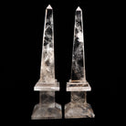 Quartz 12.5 inch Tall Pair of Crystal Obelisks - Brazil - FFR-002 - Crystalarium