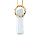 Aquamarine 27.99 Carat Natural Crystal 14k Handcrafted Pendant - KKO-089 - Crystalarium