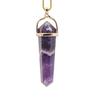 Chevron Amethyst 29.78 Carat 14k Handcrafted Polished Crystal Pendant - KKO-195 - Crystalarium