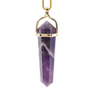 Chevron Amethyst 29.78 Carat 14k Handcrafted Polished Crystal Pendant - KKO-195 - Crystalarium