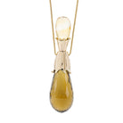 Citrine and Smokey Quartz Briolette 14kt Handcrafted Pendant - DDO-194 - Crystalarium