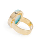 Chrysocolla Quartz - Gem Silica 12.52 Carat 14k Handcrafted Gemstone Ring - KKO-122 - Crystalarium