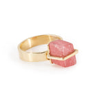 Rhodochrosite 7.47 Carat Natural Crystal Handcrafted 14k Ring - Sweet Home Mine - EEO-058 - Crystalarium