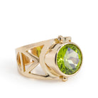 Peridot 4.32 Carat 14k Handcrafted Gemstone Ring - KKO-140 - Crystalarium