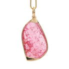 Pink Tourmaline "Rubellite" 34.13 Carat 14k Handcrafted Swivel Pendant - JJO-203 - Crystalarium