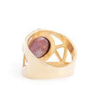 Star Ruby 11.41ct Cabochon 14kt Gold Ornate Ring - EEO-164 - Crystalarium