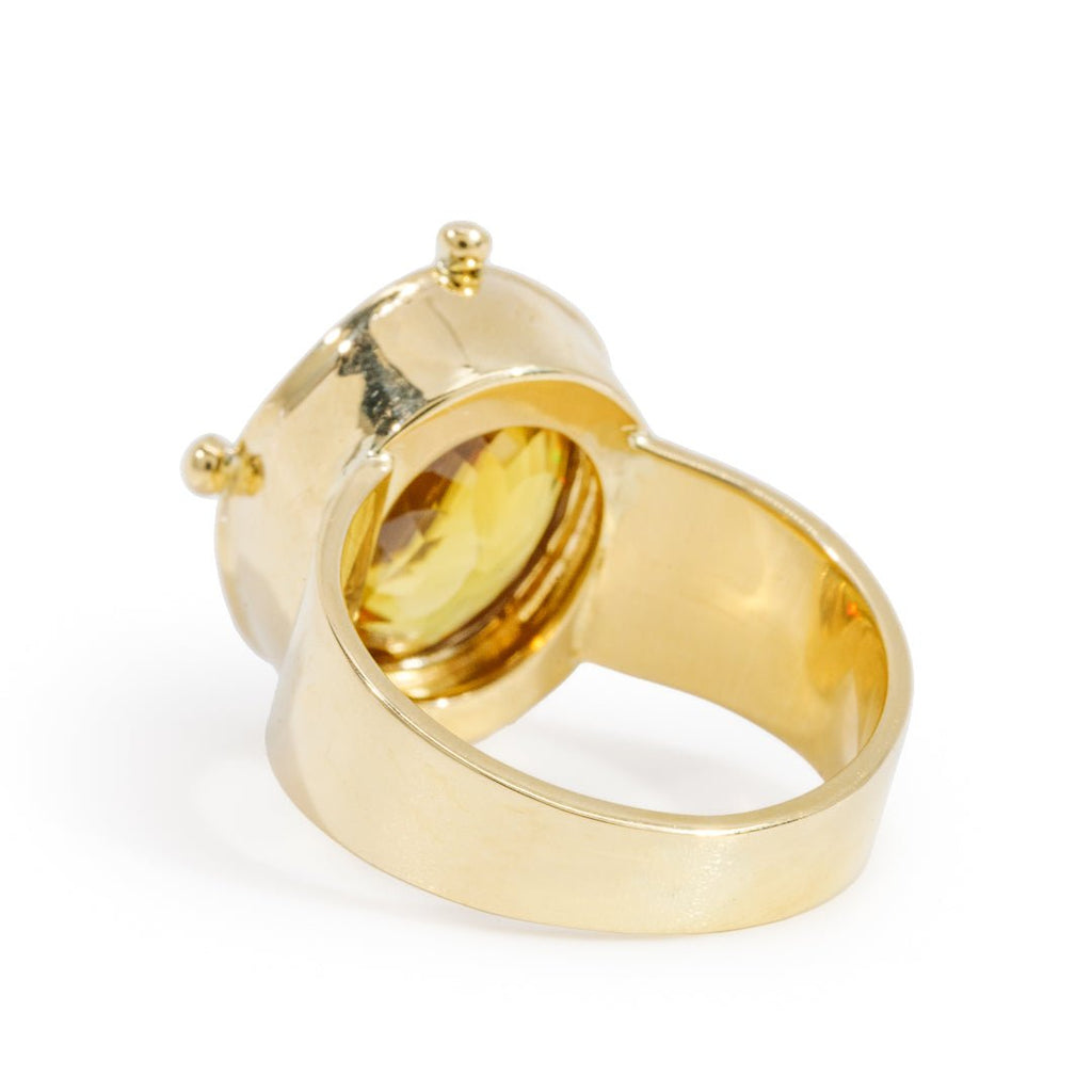 Sphene 8.44 Carat 18k Handcrafted Gemstone Ring - KKO-141 - Crystalarium