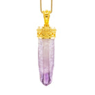 Amethyst 29.24 Carat 22k Handcrafted Natural Crystal Pendant - KKO-203 - Crystalarium