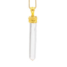 Colombian Quartz 18.93 Carat 22k Handcrafted Natural Crystal Pendant - KKO-210 - Crystalarium