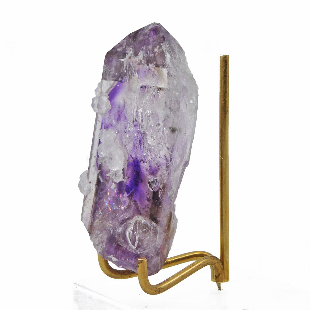 Amethyst 2.38 inch 49.8 gram with Analcime Natural Crystal Point - Brandberg, Namibia - FFX-109 - Crystalarium