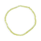 Faceted Peridot 3-4mm Beaded Bracelet - JJW-082 - Crystalarium