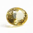 Yellow Sapphire 12.56 mm 7.49 carats Faceted Oval Natural Gemstone - 22-006 - Crystalarium