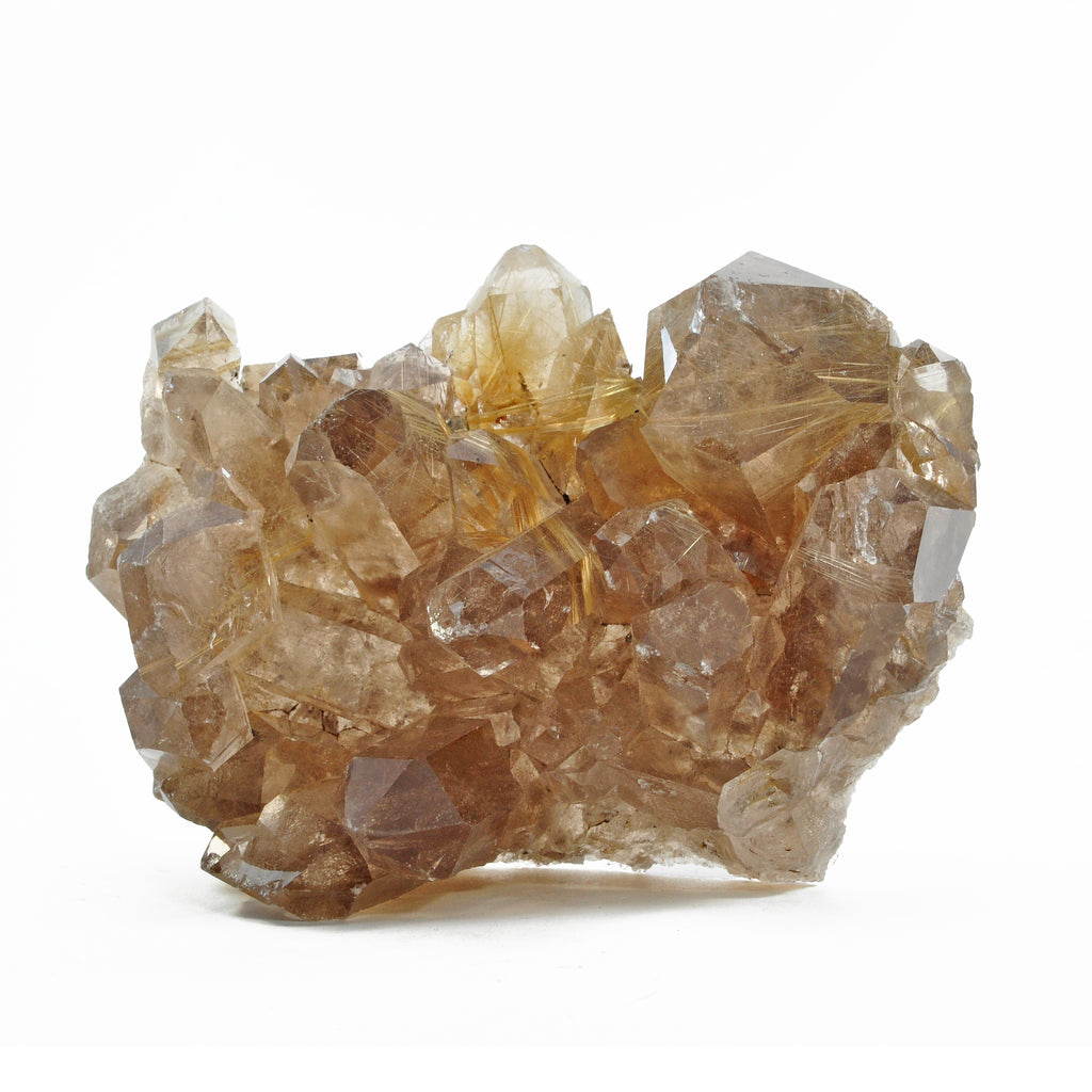 Rutilated Smoky Quartz 4.33 inch 1.04 lbs Natural Crystal Cluster - Brazil - FFX-087 - Crystalarium