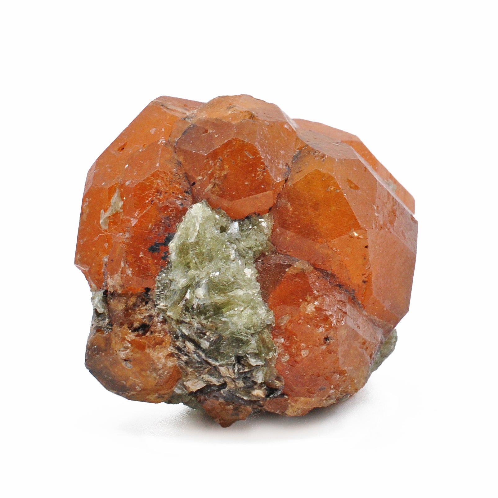 Spessartine Garnet 1.54 inch 50.7 gram in Matrix Natural Gem Crystal - Tanzania - DDX-262 - Crystalarium