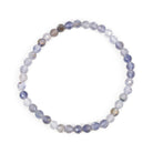 Faceted Iolite 5mm Beaded Bracelet - JJW-088 - Crystalarium