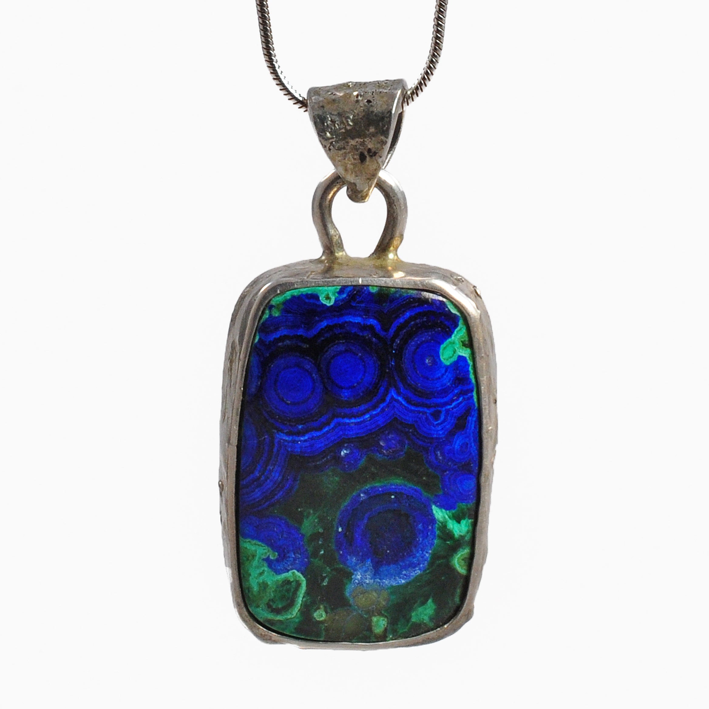 Azurite with Malachite 22.74 mm 17.66 ct Rectangle Polished