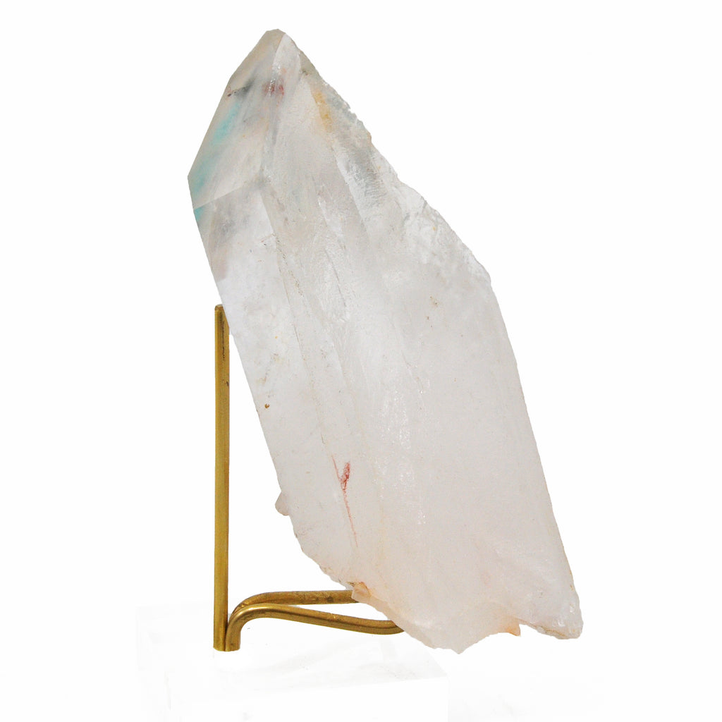Ajoite in Quartz 4.34 inch 0.46 lbs Natural Crystal Point - EEX-072 - Crystalarium