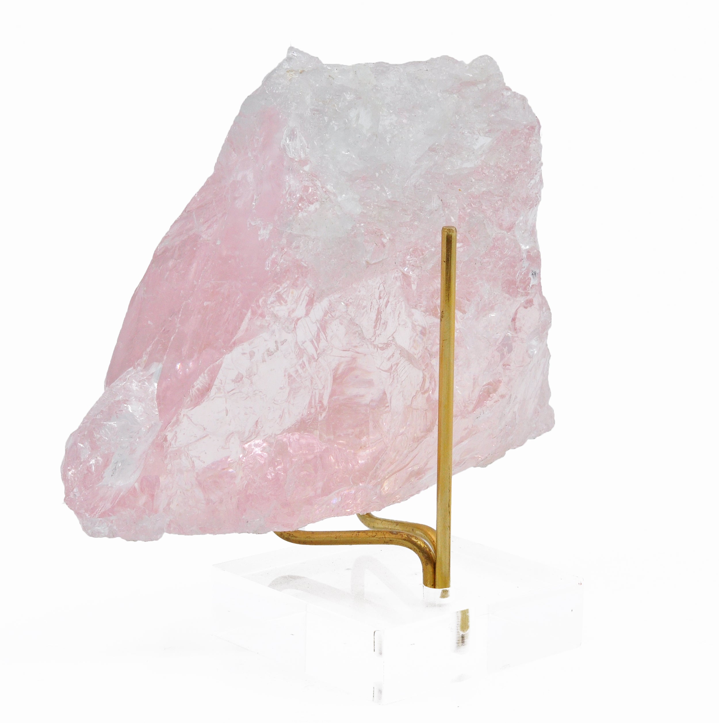 Morganite with Aquamarine 4 inch 369 gram Natural Gem Crystal - Brazil - MSCON-005 - Crystalarium