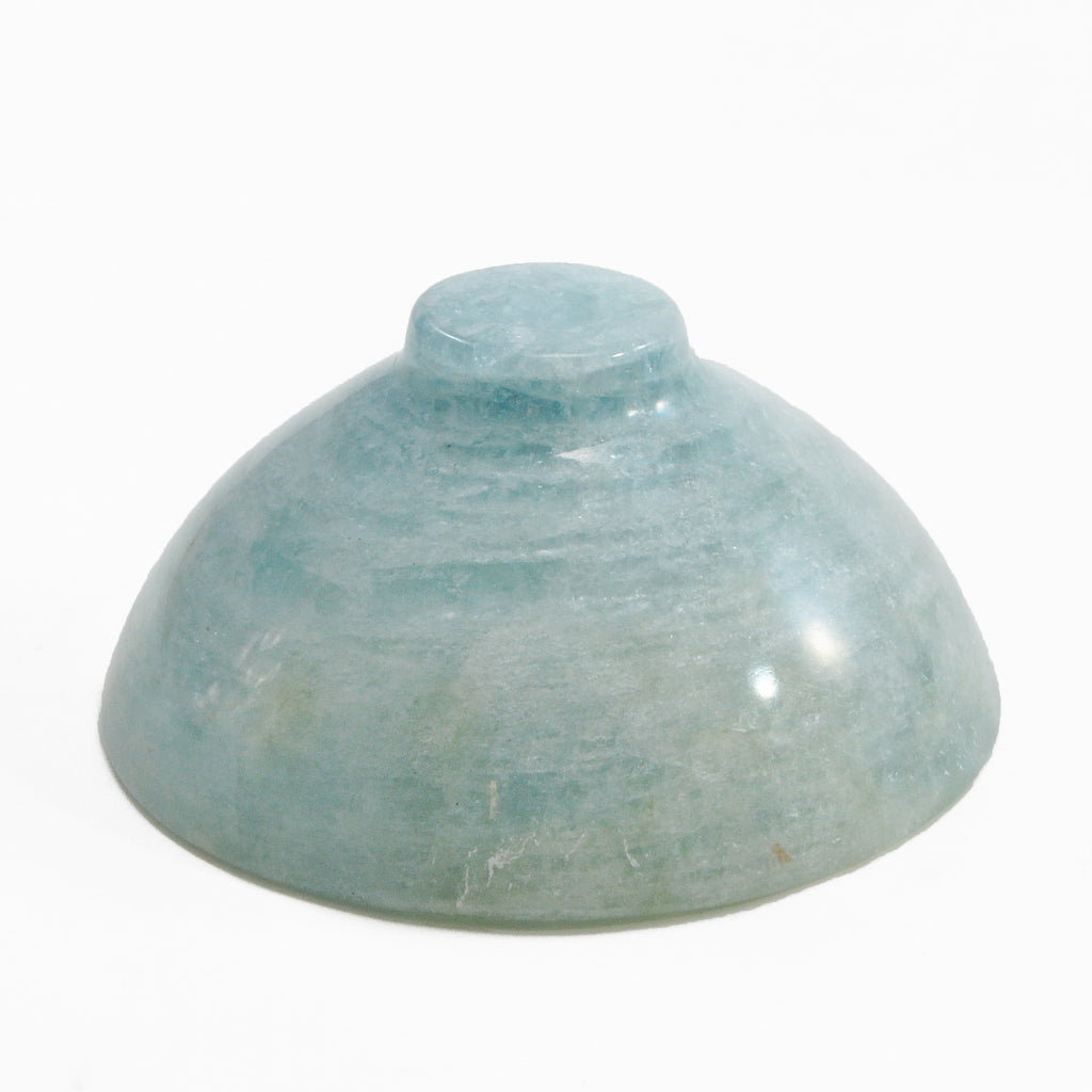 Aquamarine 72 gram 2.99 inch Polished Gemstone Bowl - India - DDR-016 - Crystalarium
