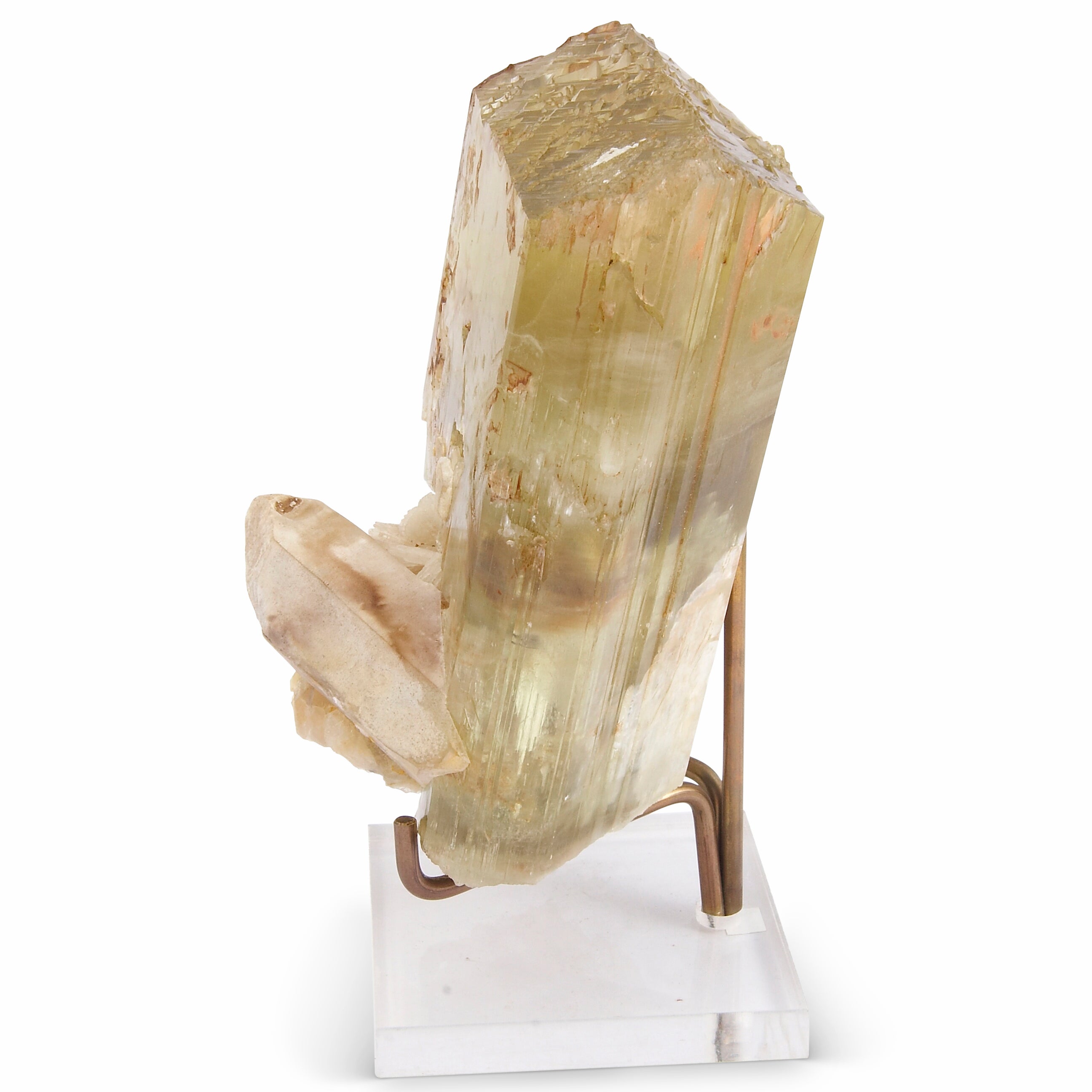 Spodumene Hiddenite 7.0 inch 5.09 lbs Natural Gem Crystal - MSCON-126 - Crystalarium