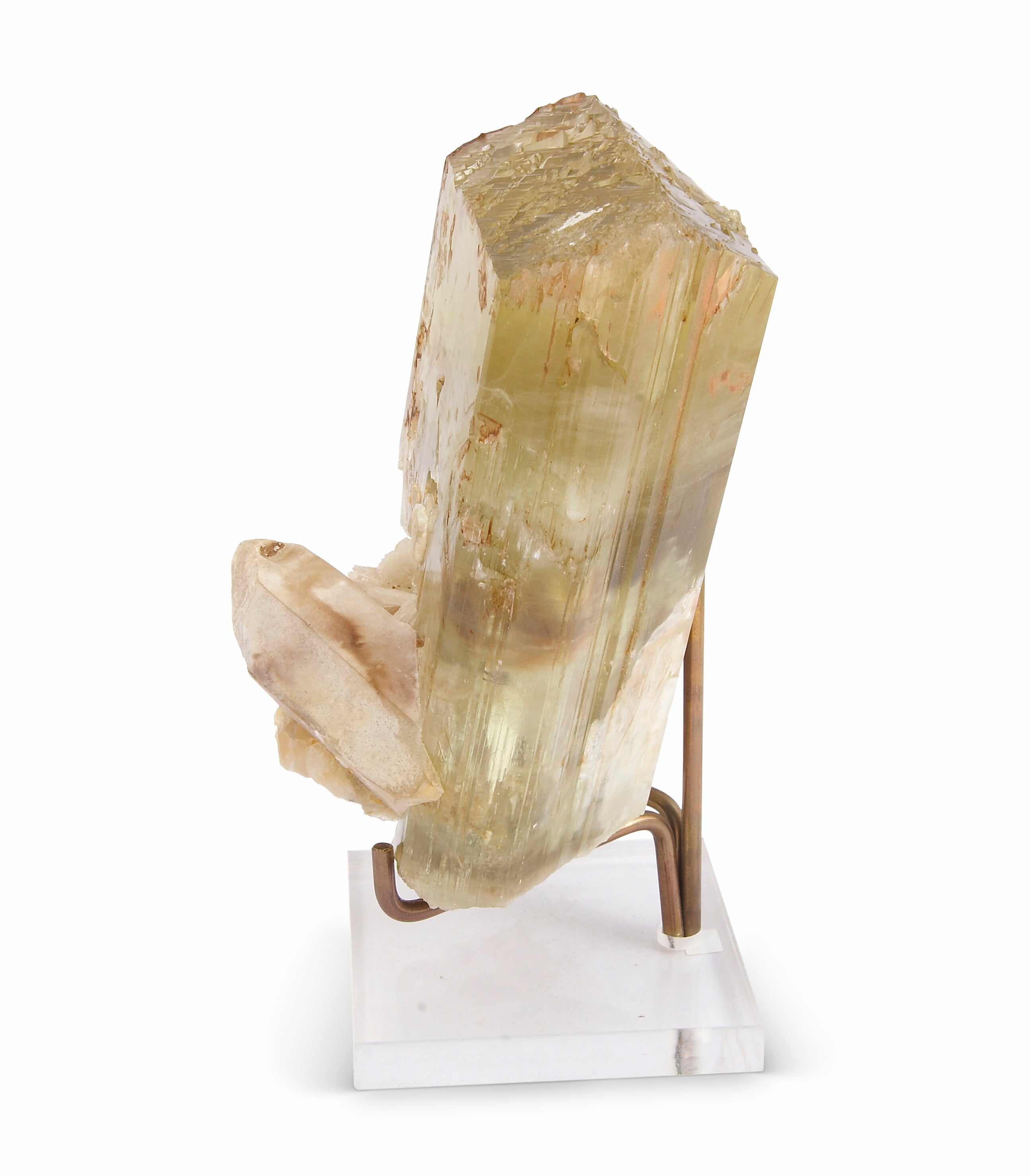 Spodumene Hiddenite 7.0 inch 5.09 lbs Natural Gem Crystal - MSCON-126 - Crystalarium