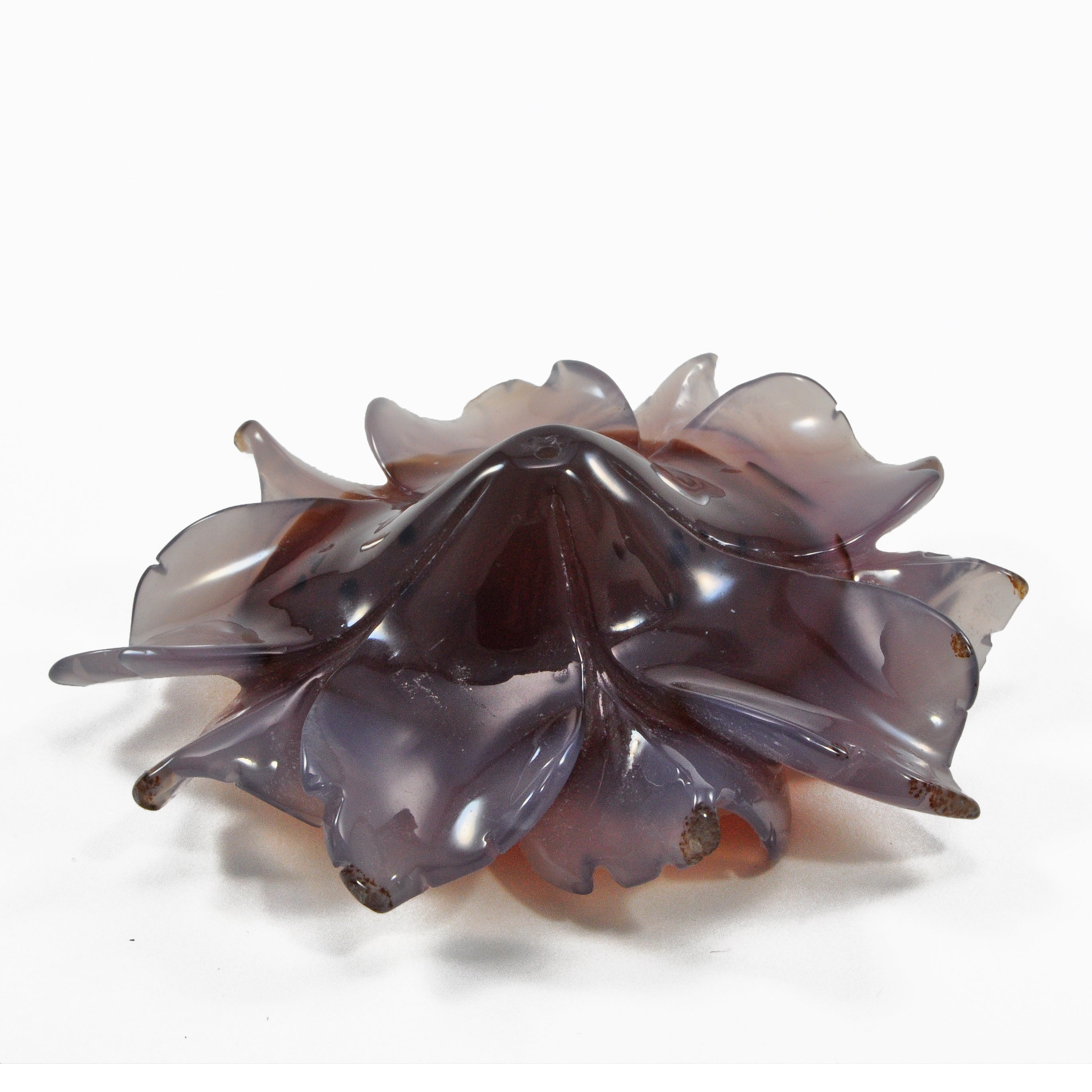 Druzy Agate Carved 130.2 gram Crystal Flower - China - YF-009 - Crystalarium