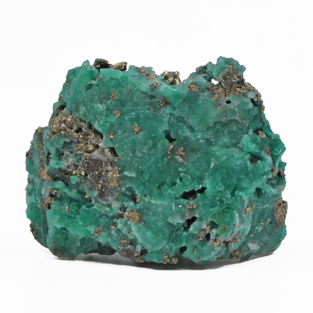 Emerald 3.16 inch 167.3 gram with Pyrite Natural Gem Crystal Cluster - Colombia - FFX-595 - Crystalarium