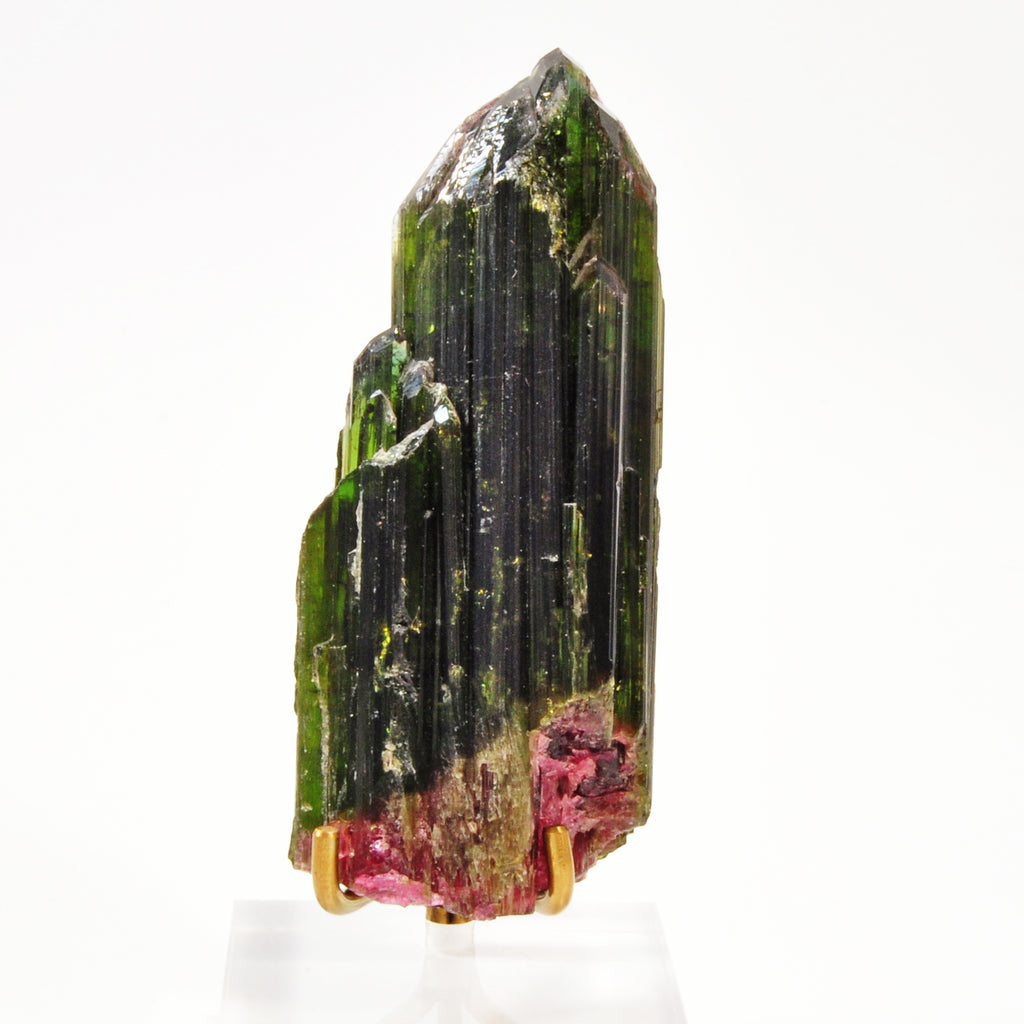 Green and Pink Tourmaline 3 inch 78.2 gram Natural Gem Crystal Specimen - Brazil - TX-277 - Crystalarium