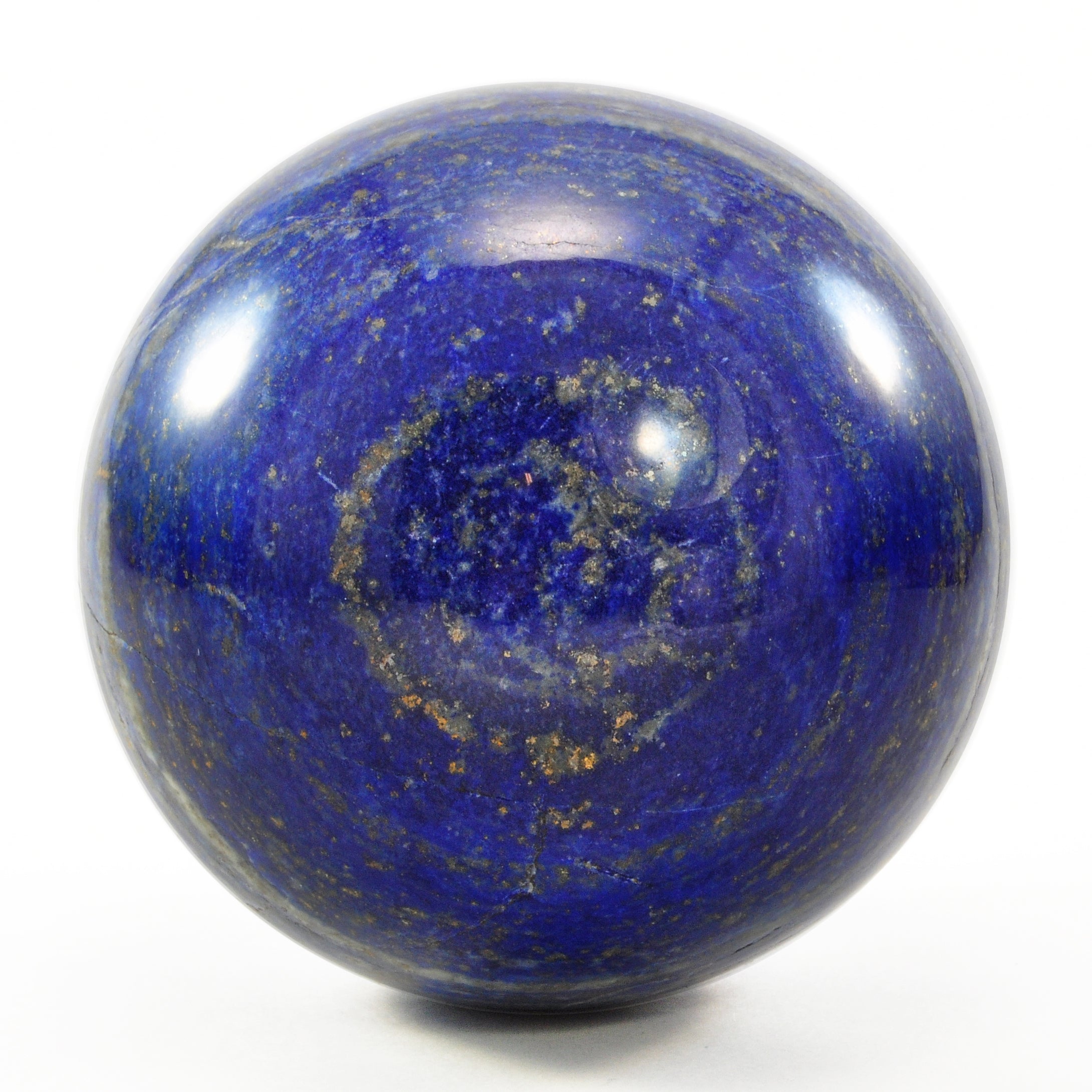 Lapis Lazuli 3.11 inch Polished Crystal Sphere - Afghanistan - EEL-003 - Crystalarium