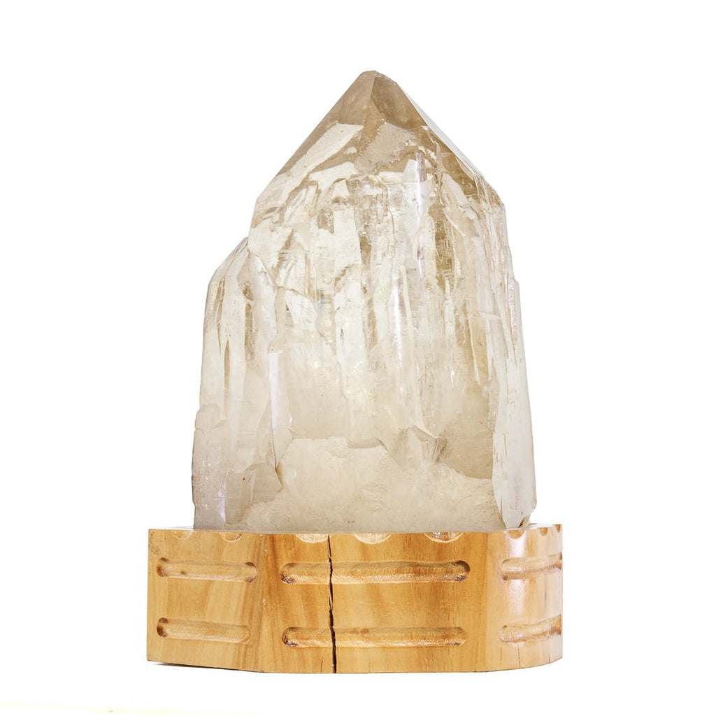 Citrine 8.8 Inch 7.55lb Polished Crystal on Wooden Stand - Brazil - KKX-275 - Crystalarium