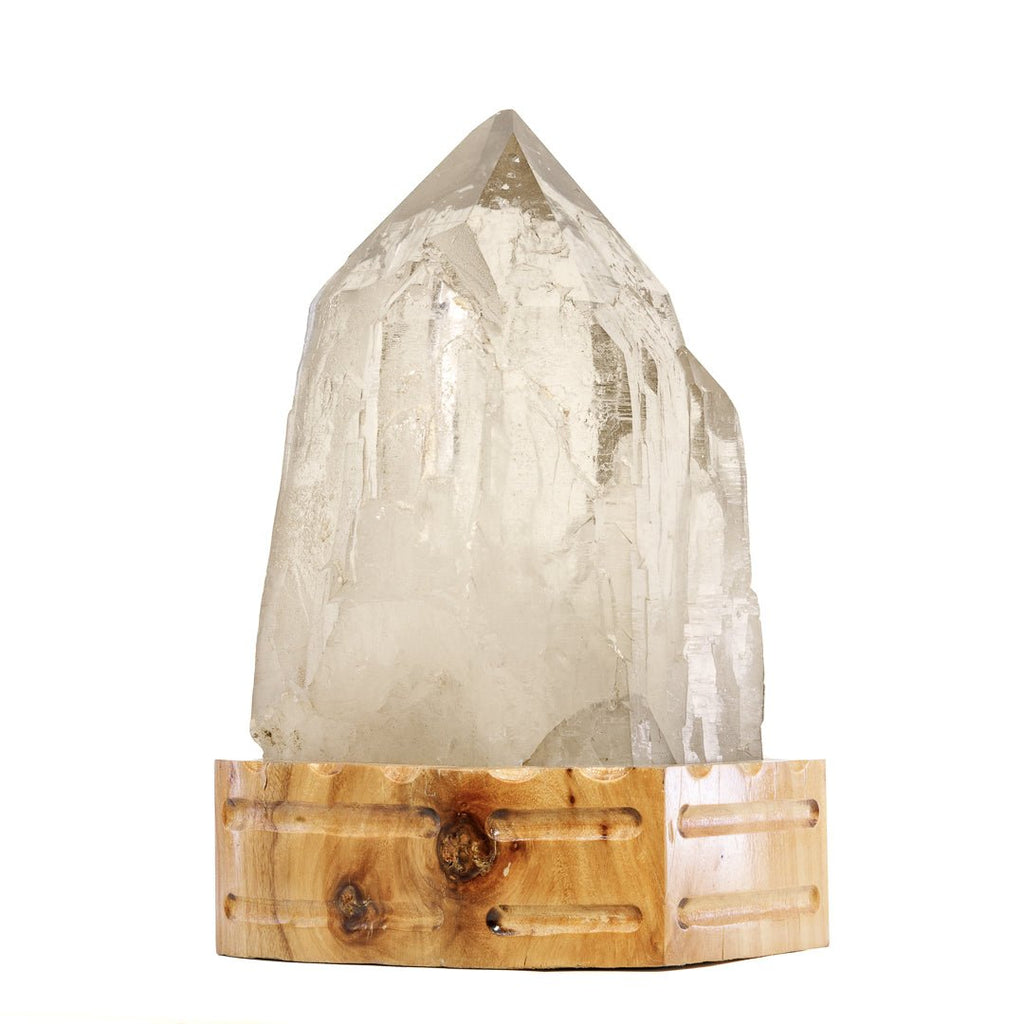 Citrine 8.8 Inch 7.55lb Polished Crystal on Wooden Stand - Brazil - KKX-275 - Crystalarium
