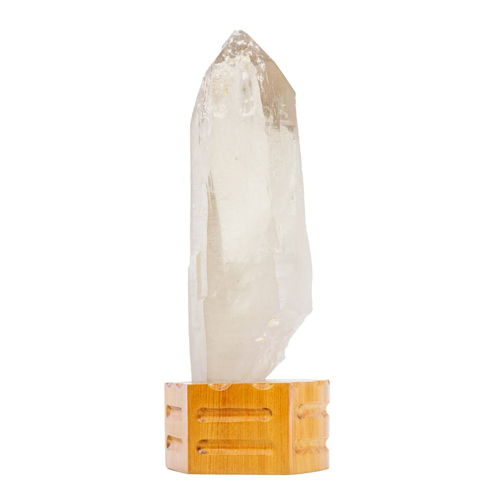 Citrine 9.5 Inch 3.58lb Polished Crystal on Wooden Stand - Brazil - KKX-276 - Crystalarium
