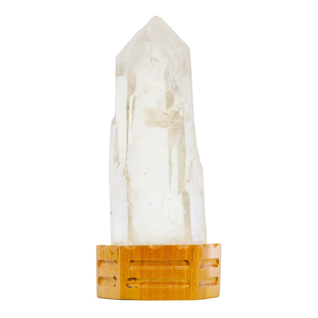 Citrine 9.75 Inch 4.22lb Polished Crystal on Wooden Stand - Brazil - KKX-277 - Crystalarium