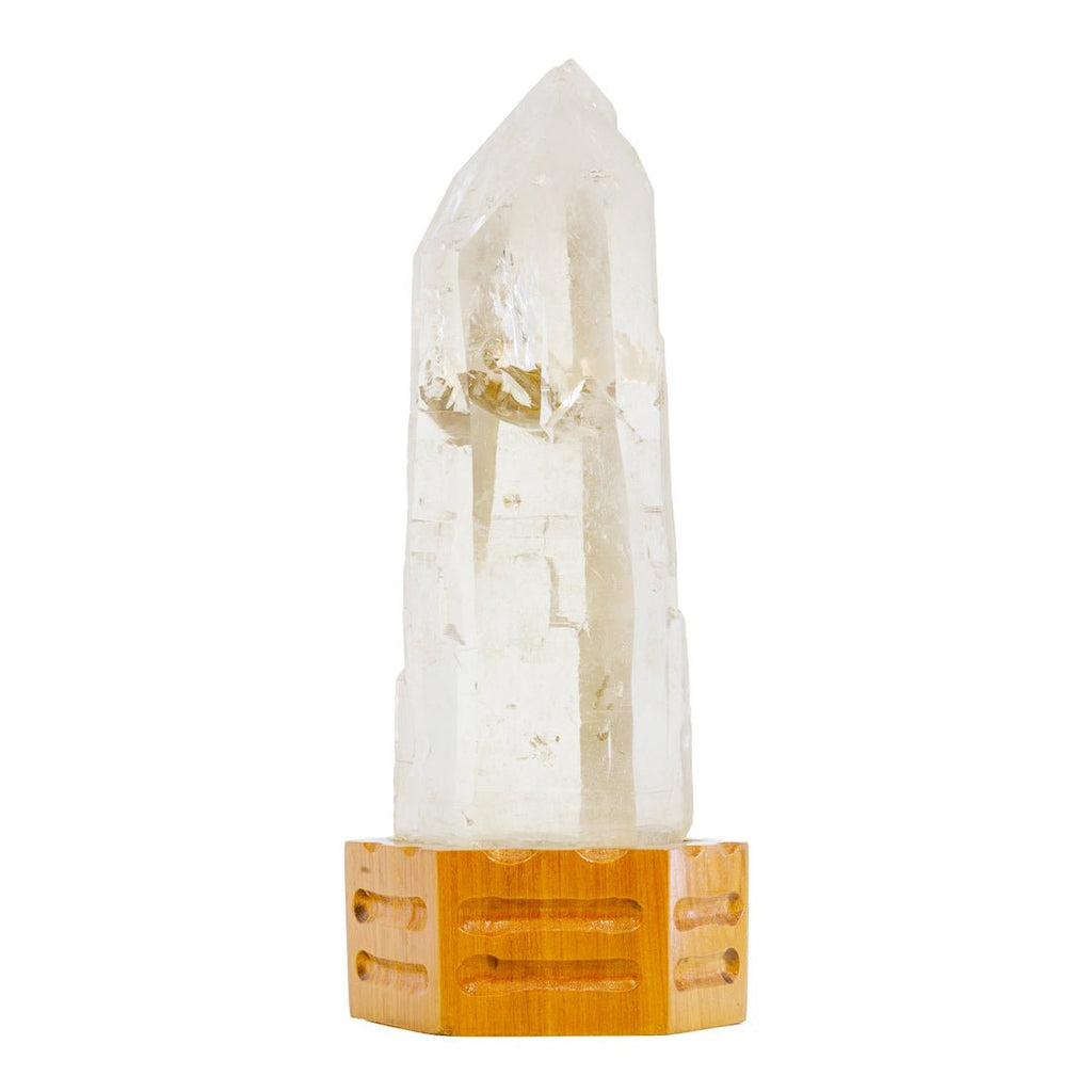 Citrine 9.75 Inch 4.22lb Polished Crystal on Wooden Stand - Brazil - KKX-277 - Crystalarium