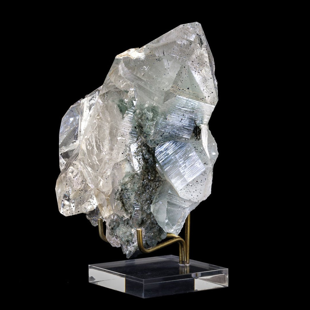 Quartz with Chlorite and Anatase 5.75 Inch 2.89lb Natural Crystal Cluster - Himalayan - JJX-348 - Crystalarium