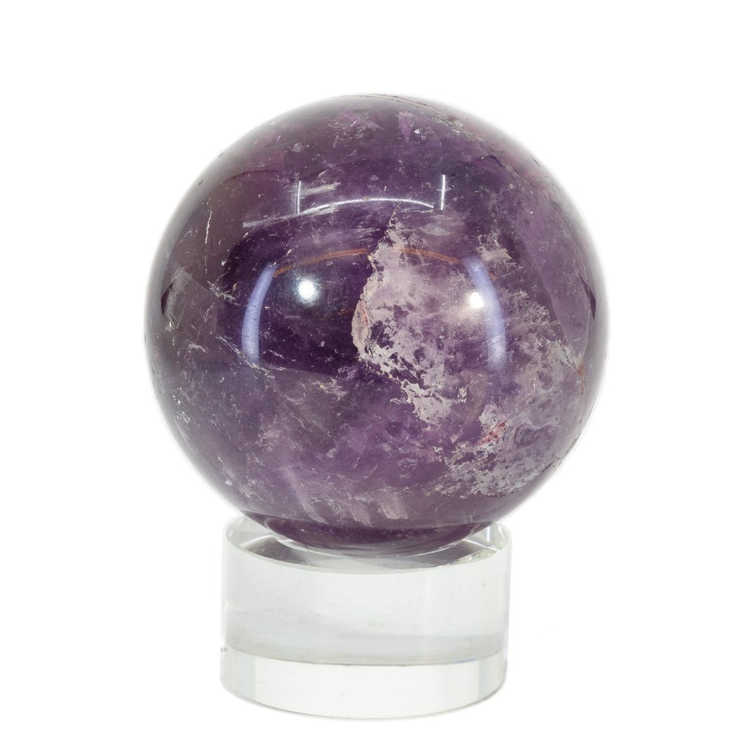 Amethyst 2.4 Inch .68lb Polished Crystal Sphere - Brazil - JJL-057B - Crystalarium