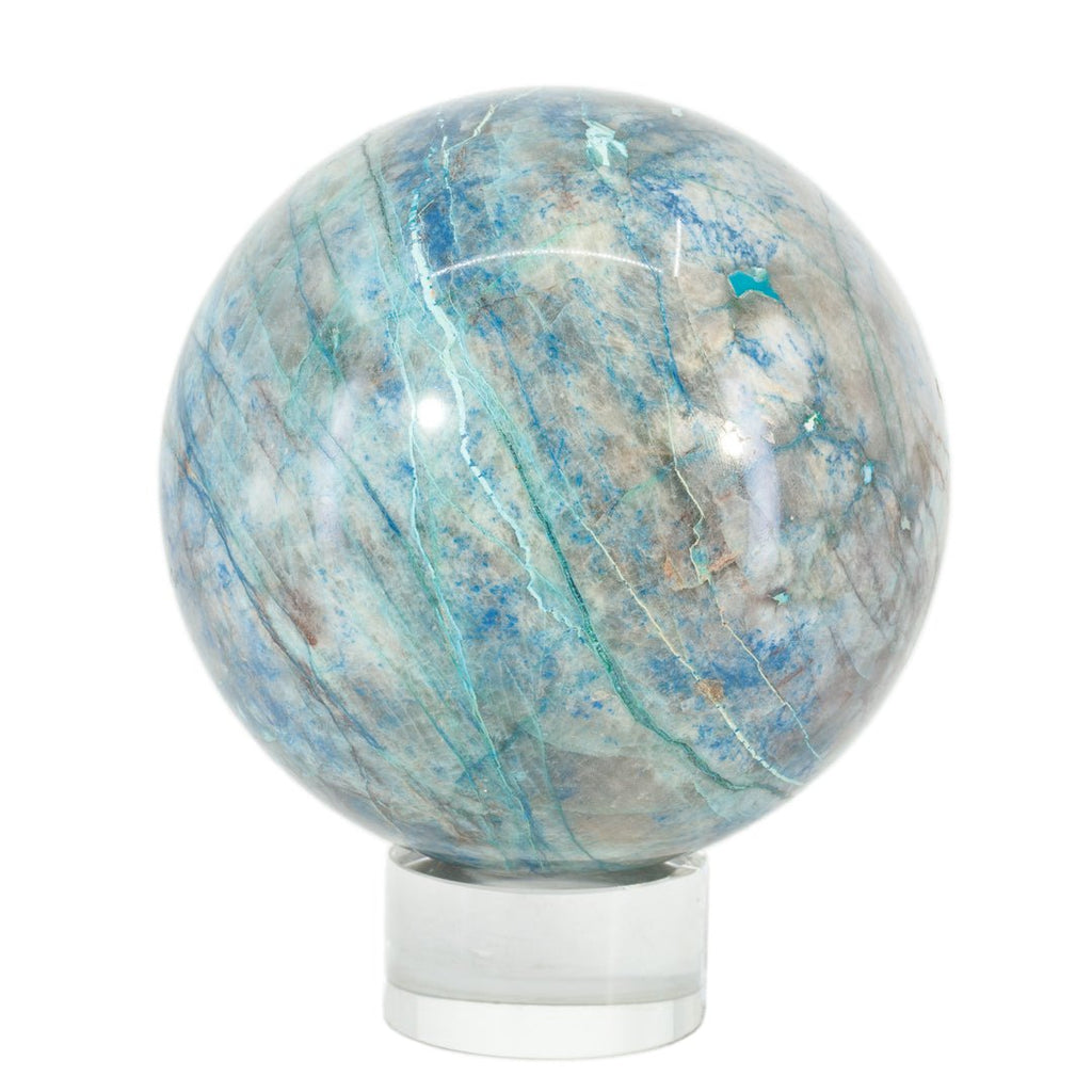 Shattuckite 3.7 Inch 2.42lb Polished Crystal Sphere - FFL-079 - Crystalarium