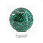 Malachite 3.33 inch 2.46 lbs Polished Crystal Sphere - Congo - FFL-067 - Crystalarium