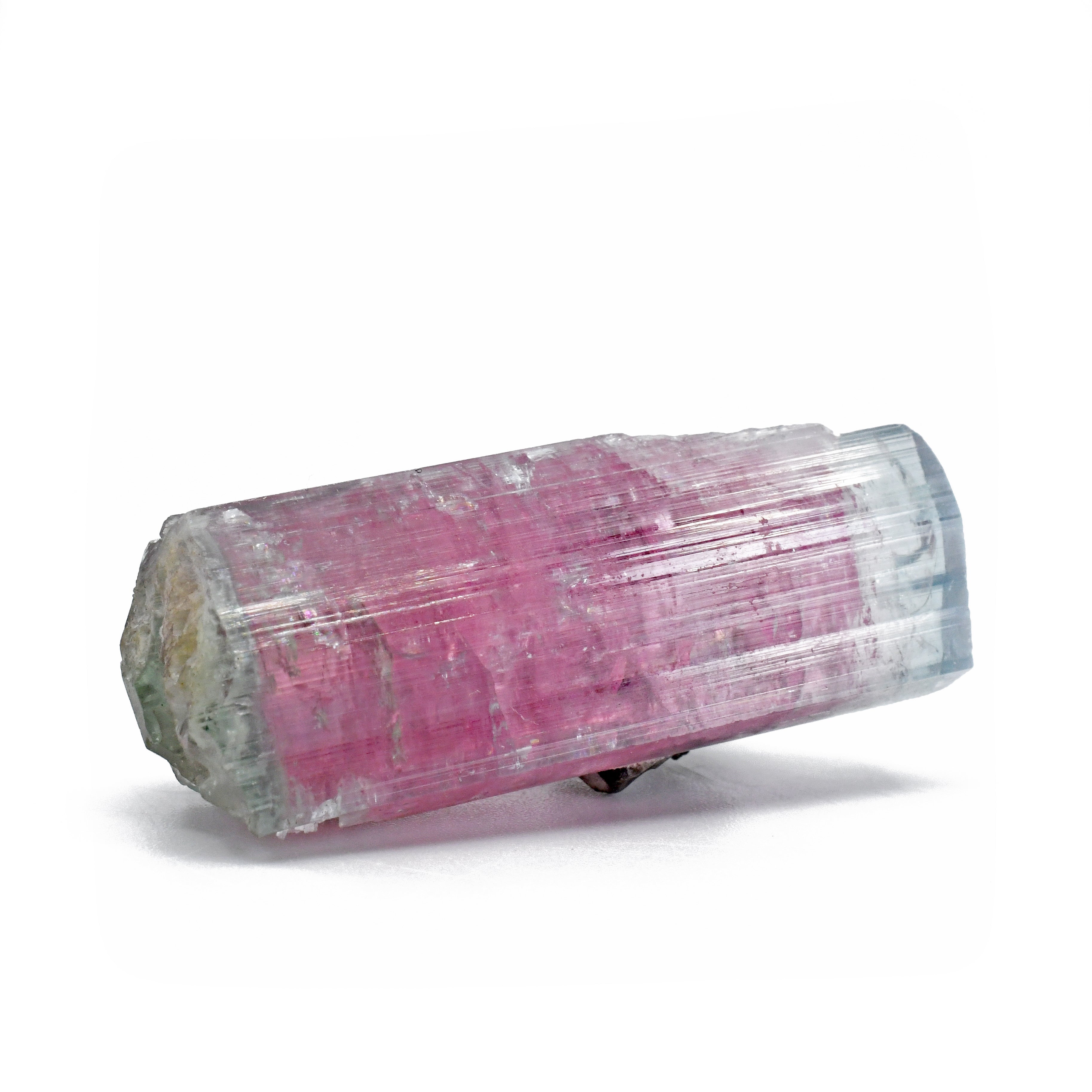 Tourmaline - Pink And Blue Watermelon Tourmaline Natural Double-Terminated Gem Crystal-Pakistan - ZX-406 - Crystalarium