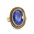 Tanzanite 2.26ct Oval Faceted Gem 14kt Handcrafted Ring - DDO-186 - Crystalarium