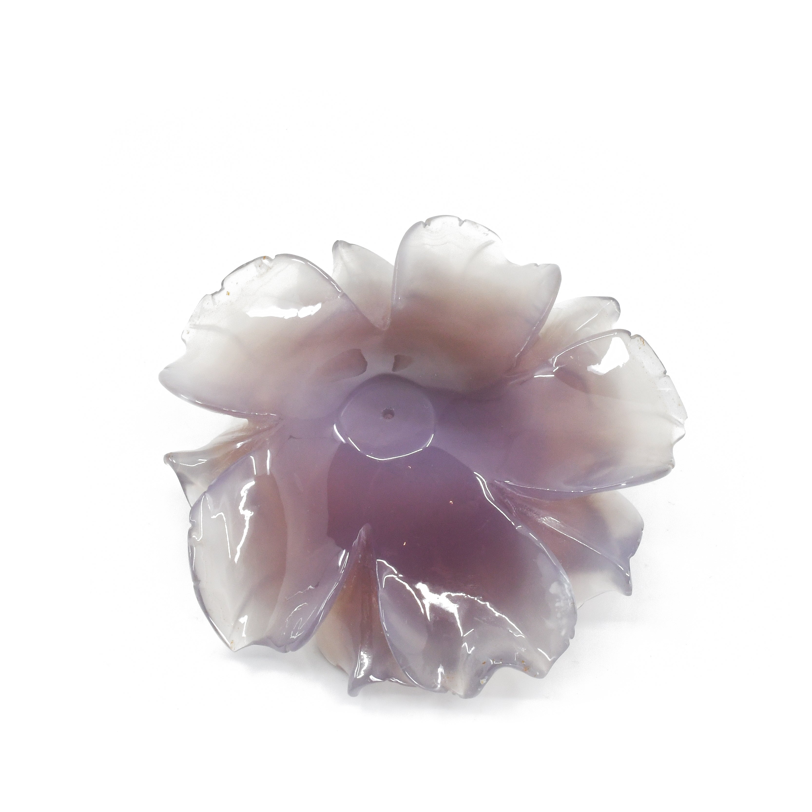 Agate - Lavender Agate Carved Crystal Flower - China - YF-006 - Crystalarium