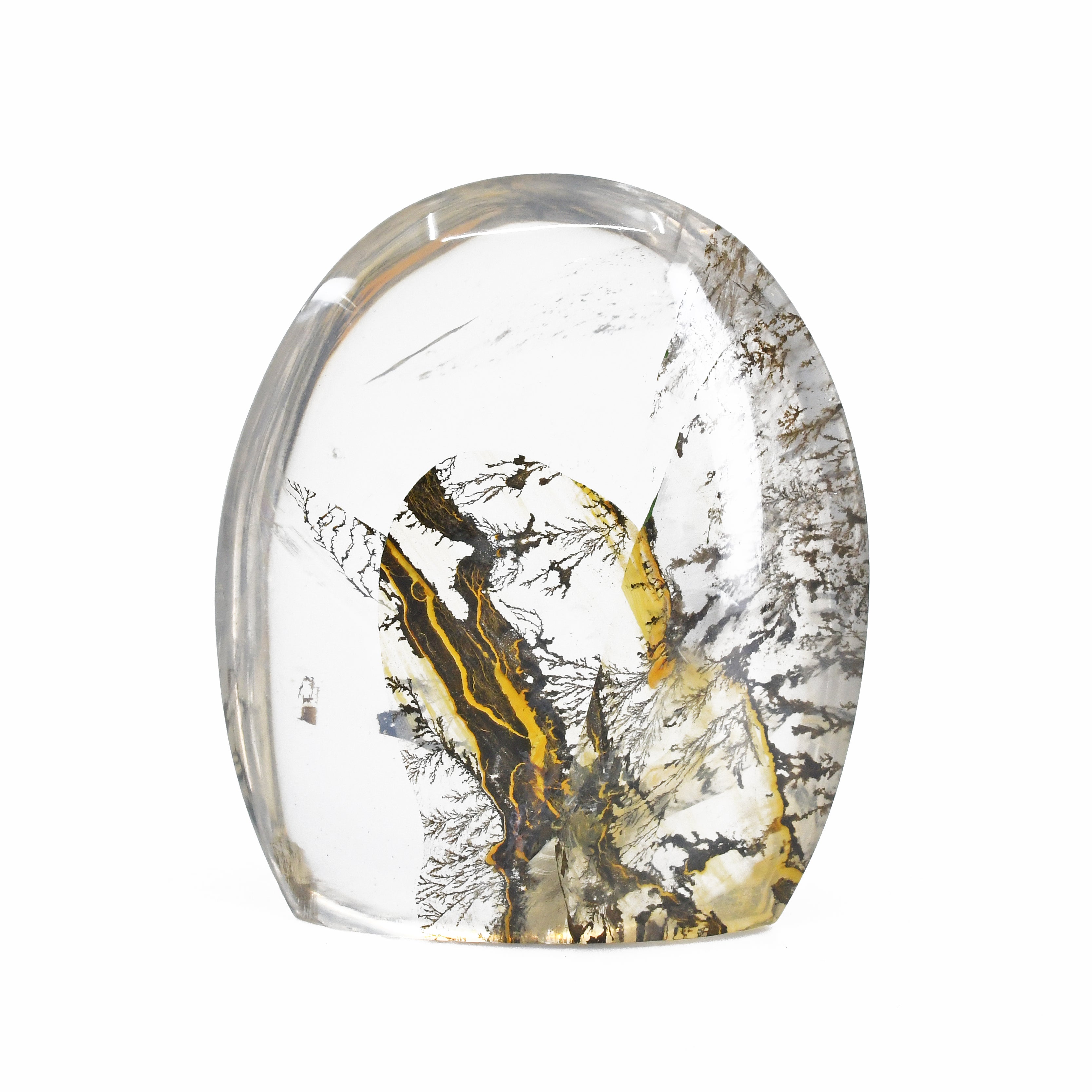 Dendritic Quartz with Iron 2.14 inch 82 grams Polished Crystal - MSCON-044 - Crystalarium