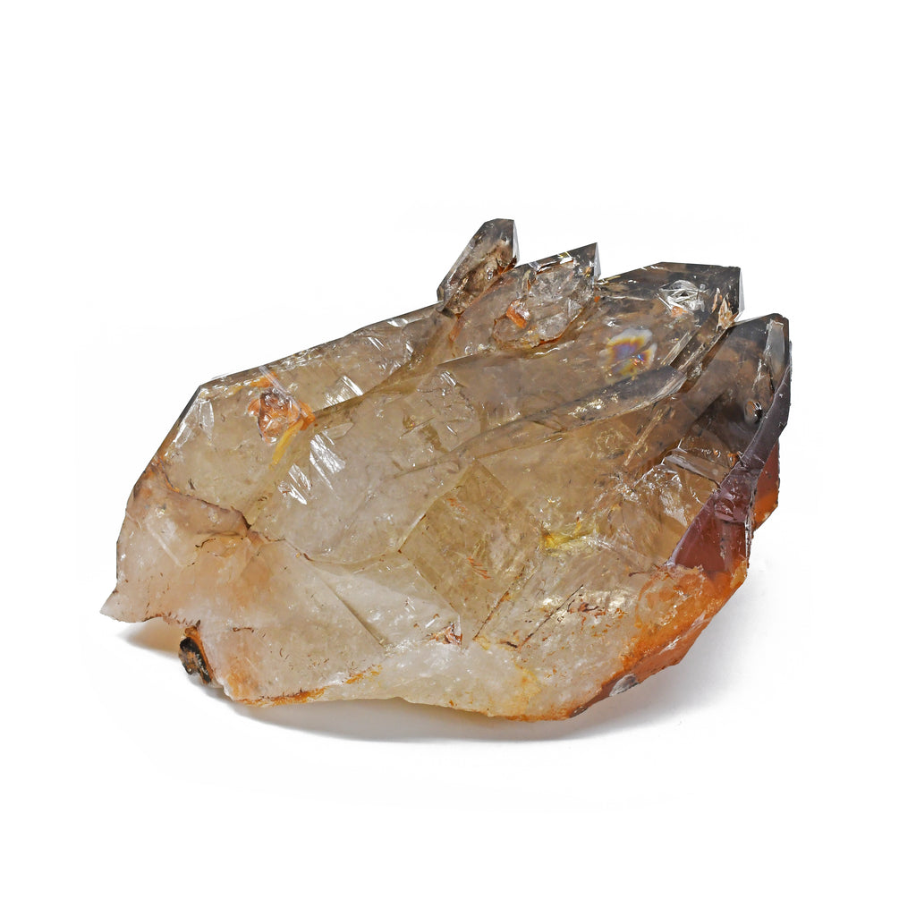 Smokey Quartz with Iron Natural Elestial Crystal- Brazil - YX-556 - Crystalarium