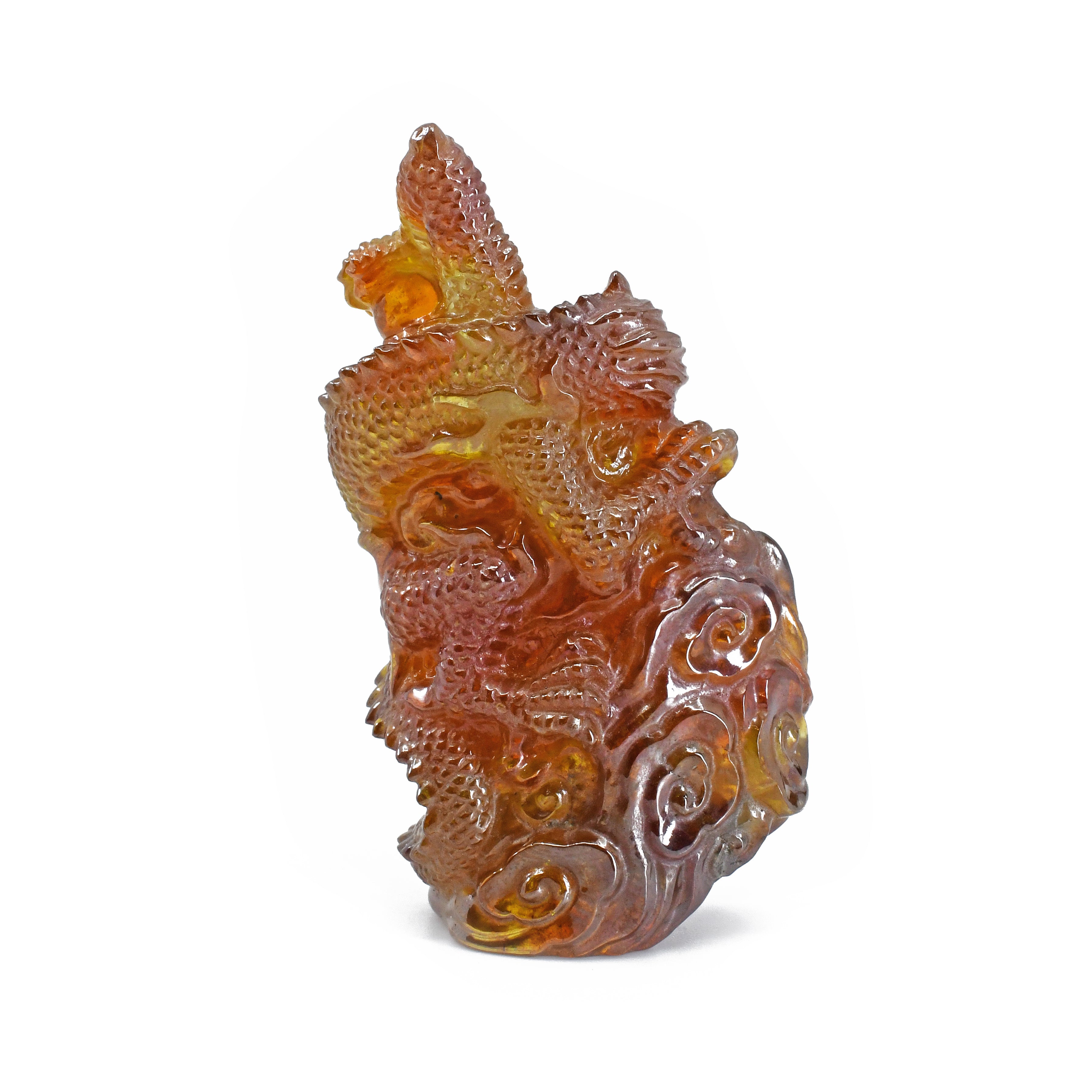 Sphalerite 2.22 inch 50 grams Carved Gemstone Dragon - Spain - GGF-016 - Crystalarium